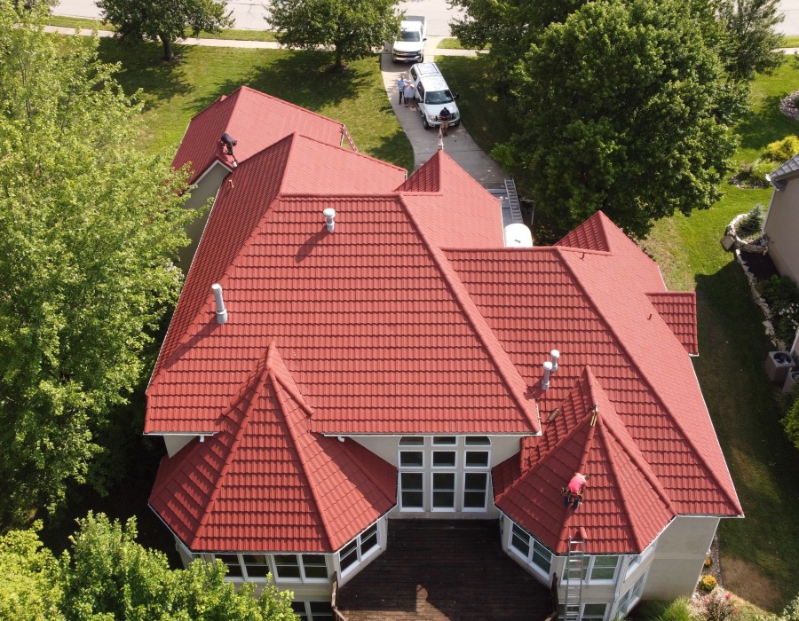 Completed tile roof project in Kansas City